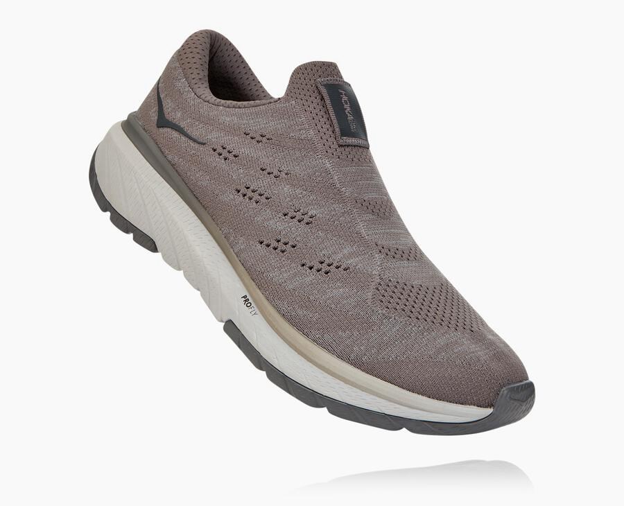 Hoka One One Cavu 3 Slip Löparskor Herr - Grå - CNOFU-5472